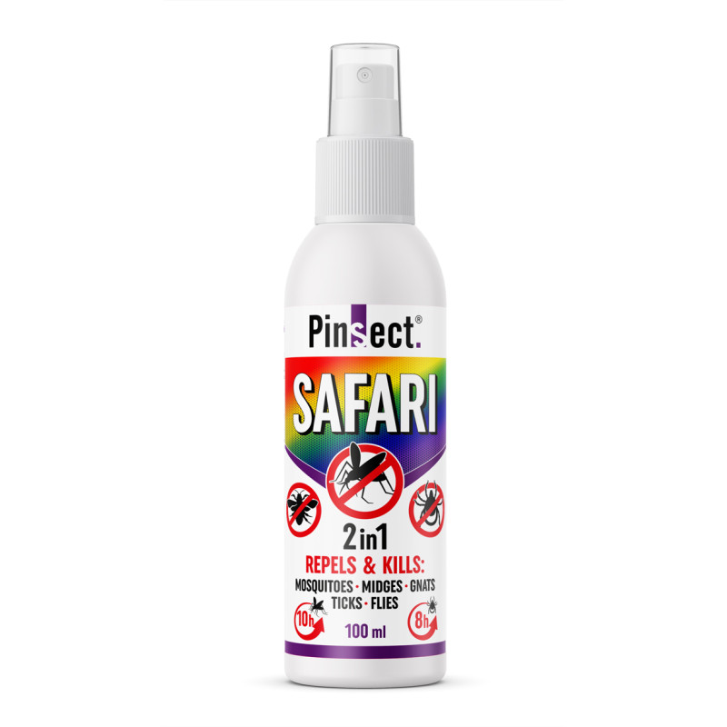 Pinsect – SAFARI 2-in-1 Mosquito & Insect Repellent and Killer